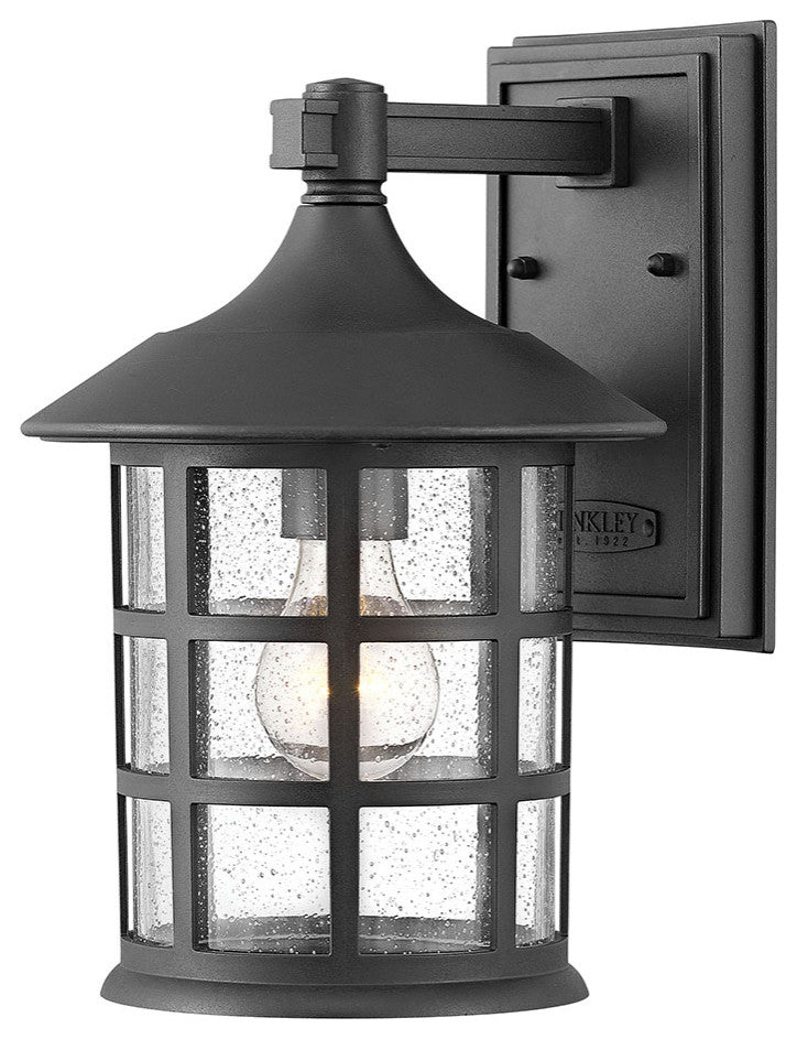 Hinkley Freeport Coastal Elements Small Wall Mount Lantern, Textured Black
