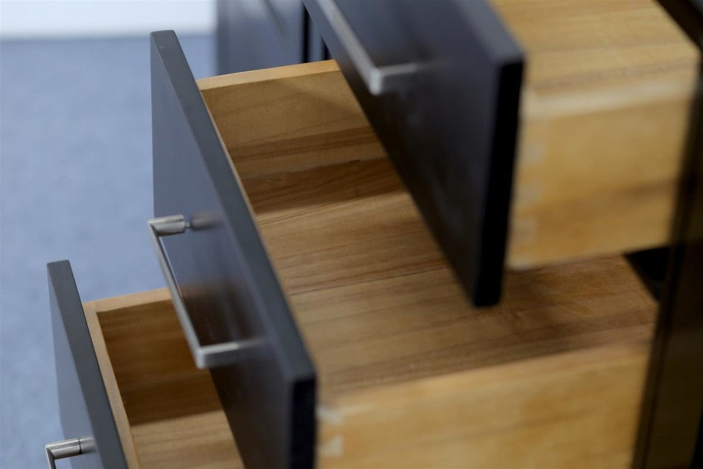 Ariel Cambridge 72" Double Sink Base Cabinet, Espresso