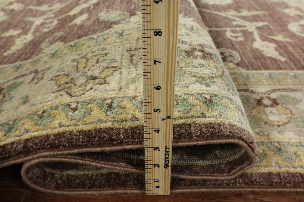 Hand-Knotted Oushak Oriental Chobi Peshawar Wool Rug, 5'x7'