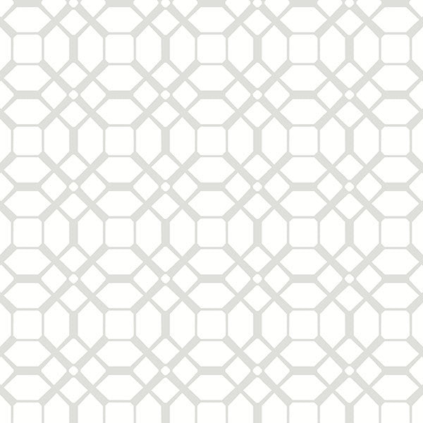 Gray and White Geometric Wallpaper, Set of 5 Bolts