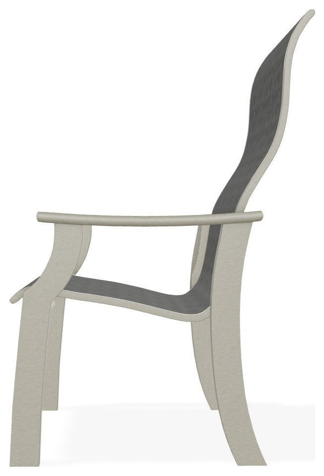 St. Catherine Sling Outdoor Armchair, Anchor/Storm