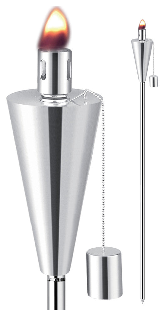 Anywhere Garden Torch Outdoor, Cone Shape, 2-Pack, 65" Tall