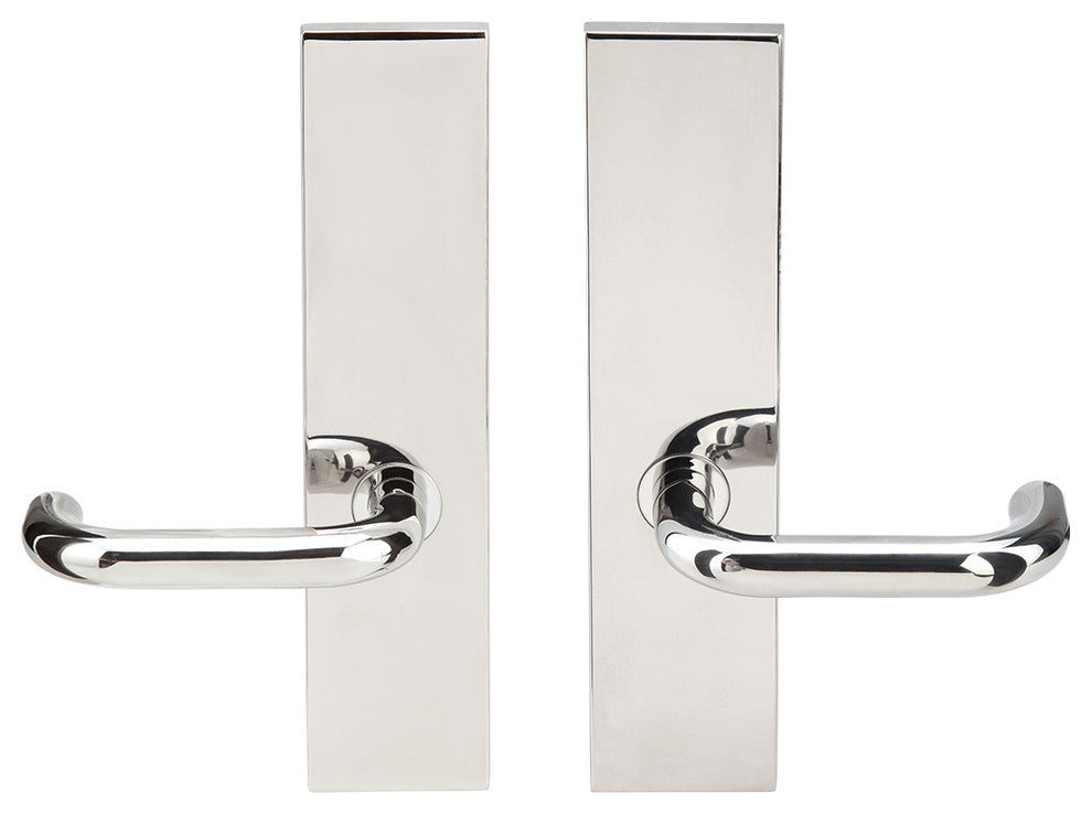 Munich Lever, Full Dummy Tubular Pair, Right Hand, Polished Stainless Steel