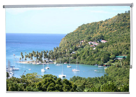 "Marigot Bay" Artwork, 3' Shade, Partial Sheer, Right