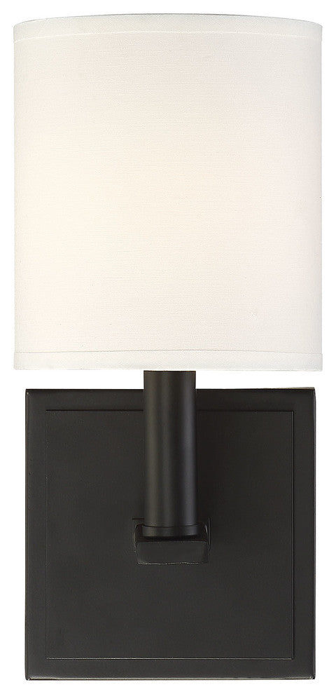 Waverly 1-Light Sconce, Matte Black