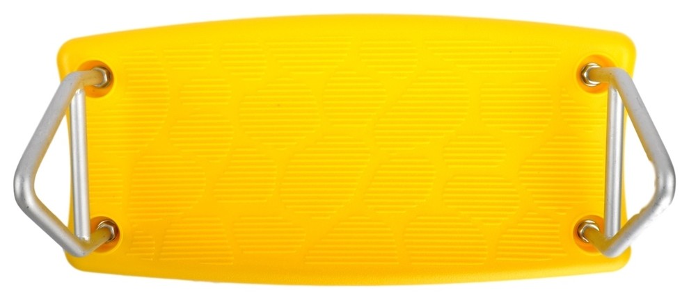 Flat Swing Seat with SSS Logo Sticker, Yellow