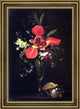 Paul Lacroix Vase of Flowers and a Shell  Framed Premium Canvas Print, 18"x27"