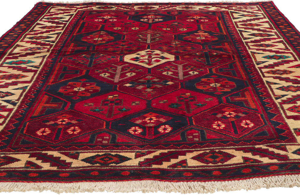 Vintage Persian Bakhtiari Rug, 06'00 X 06'07