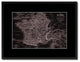 France Vintage Vivid Sepia Map Canvas, 16"x21"