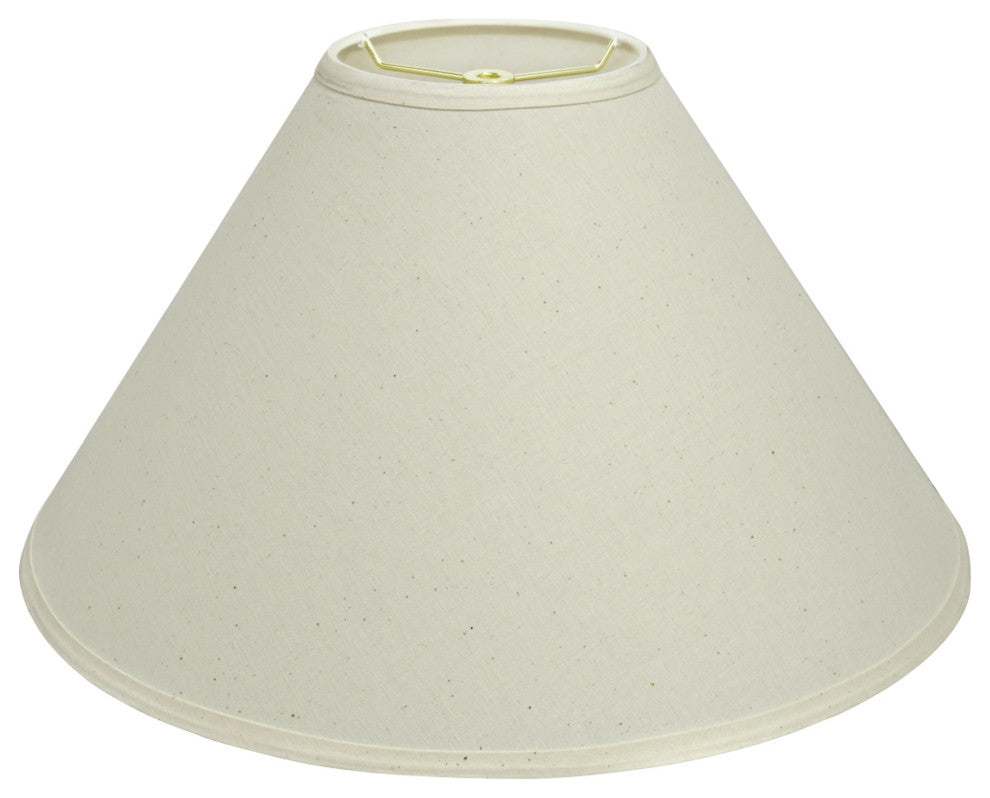 32204 Hardback Empire Shaped Spider Lamp Shade, Off White, 19" wide, 6"x19"x12"