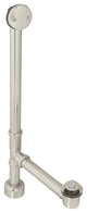 Pull & Drain Bath Waste - 22" Make-Up, 17 Ga. Tubing In Satin Nickel