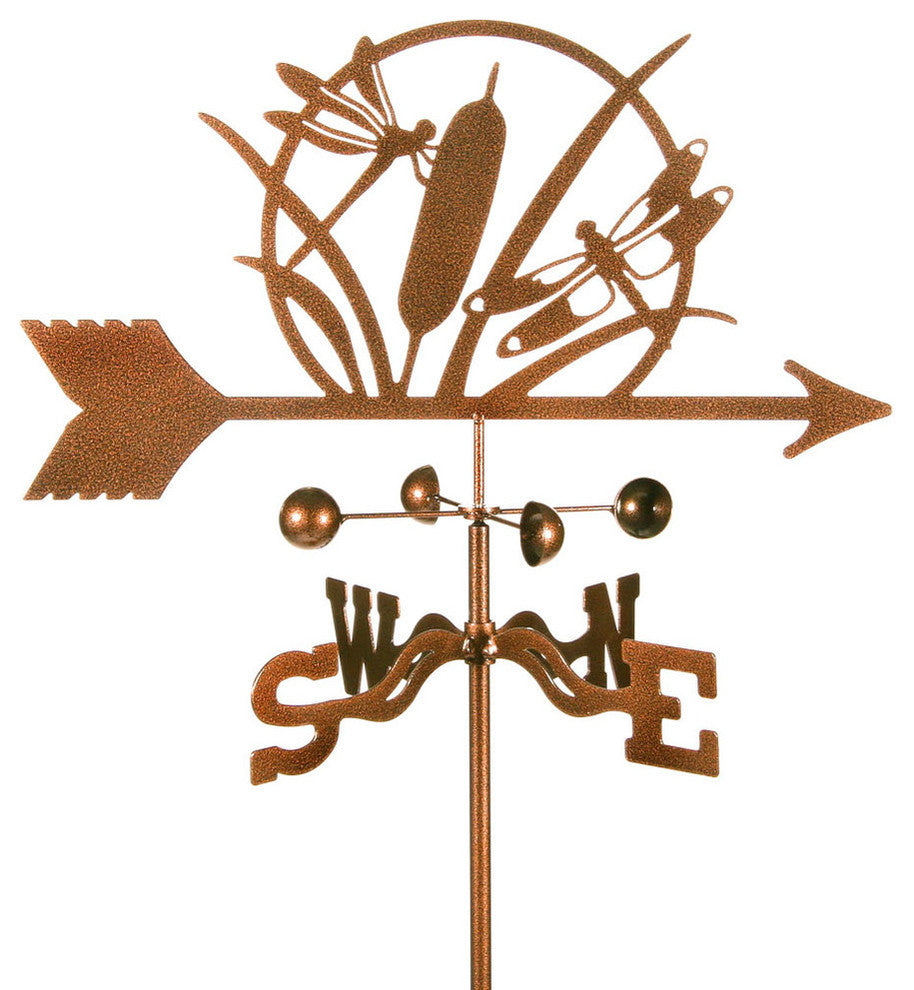 Dragonfly Weathervane With Deck Mount