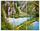 "Plitvice Lakes Long View" Photo Metal Wall Art, 3 Panels, 36"x28"
