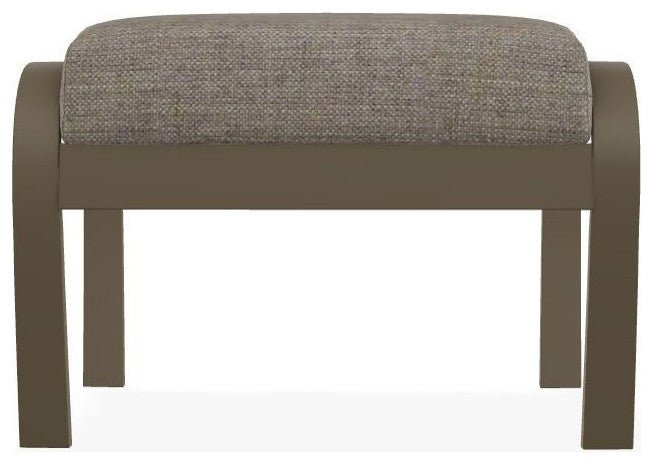 Belle Isle Cushion Outdoor Ottoman, Cast/Beachwood