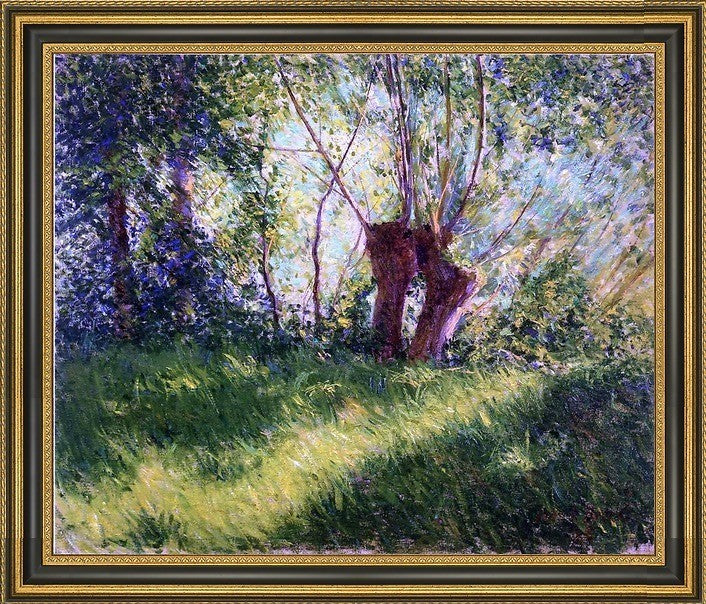 John Leslie Breck Willows Framed Premium Canvas Print, 16"x20"