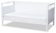Verr Cottage Farmhouse White Wood Twin Size Daybed, White