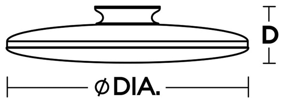 Skye, LED Flush Mount, 15", Black