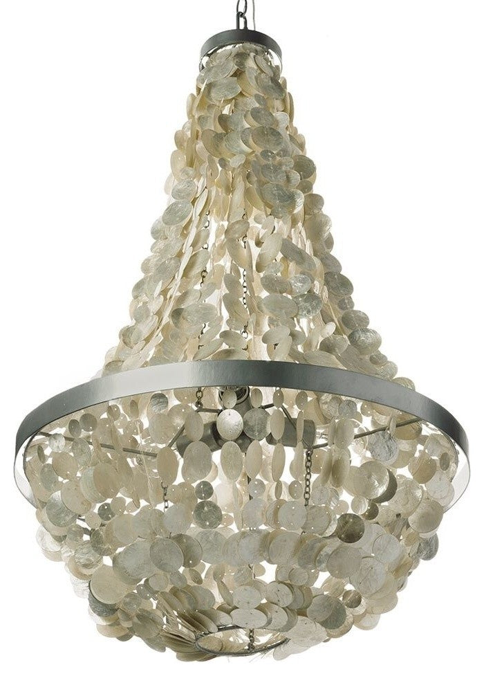 Manor Capiz Chandelier, Champagne