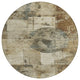 Machine Washable Indoor/Outdoor Chantille ACN1905 Taupe 8' x 8' Round Rug