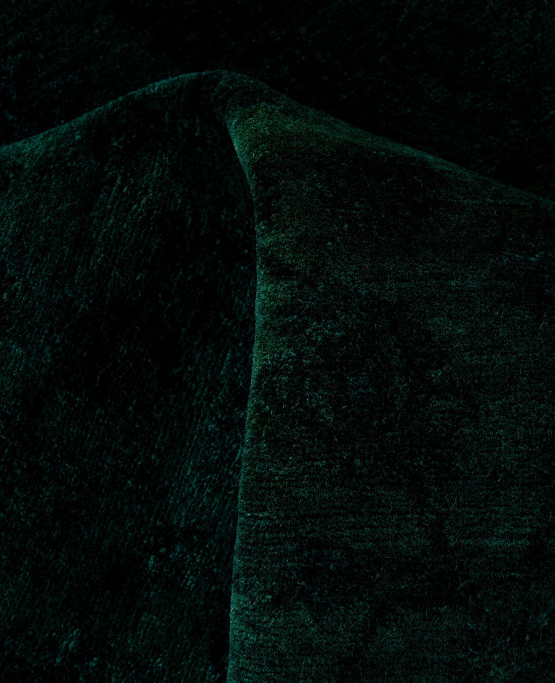 Overdyed One-of-a-Kind Hand-Knotted Area Rug Green, 6' 1" x 8' 10"