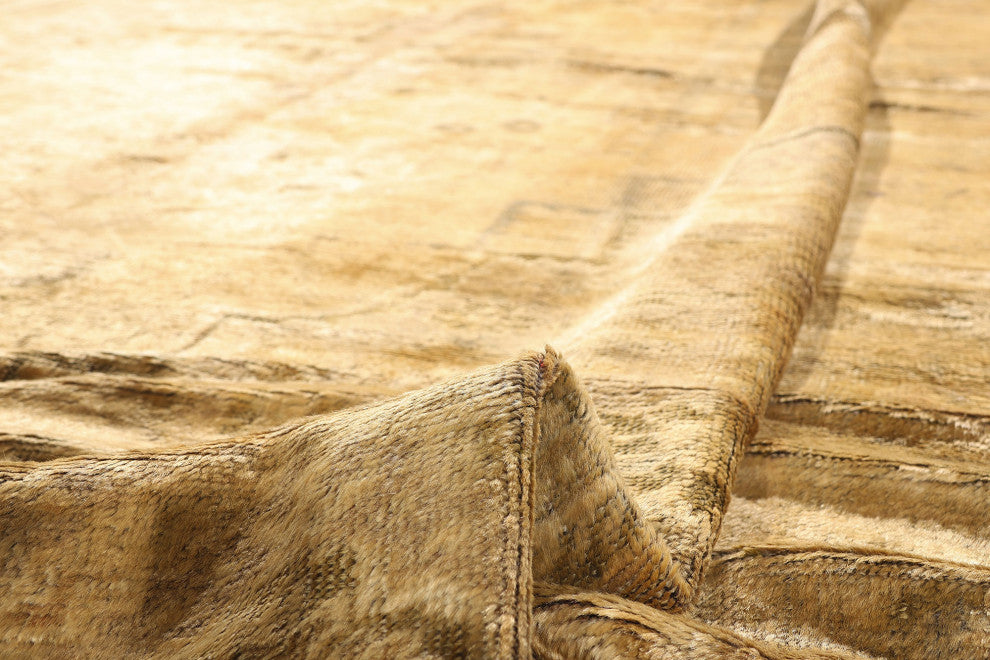 Vintage Earth-Tone Turkish Oushak Rug, 07'00 x 11'05