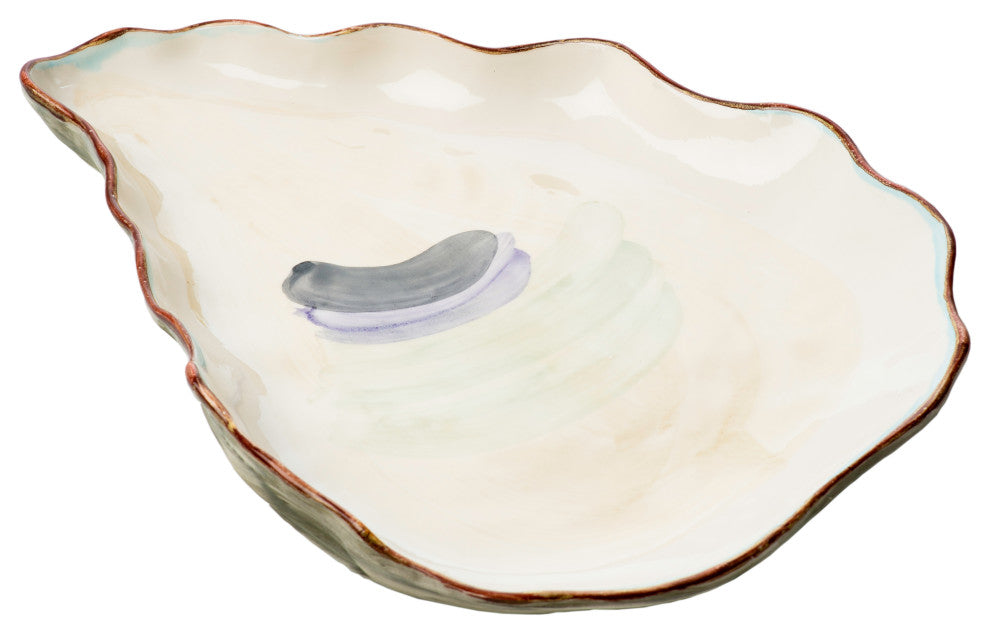 Seaside Oyster Plate, Large, Set of 2