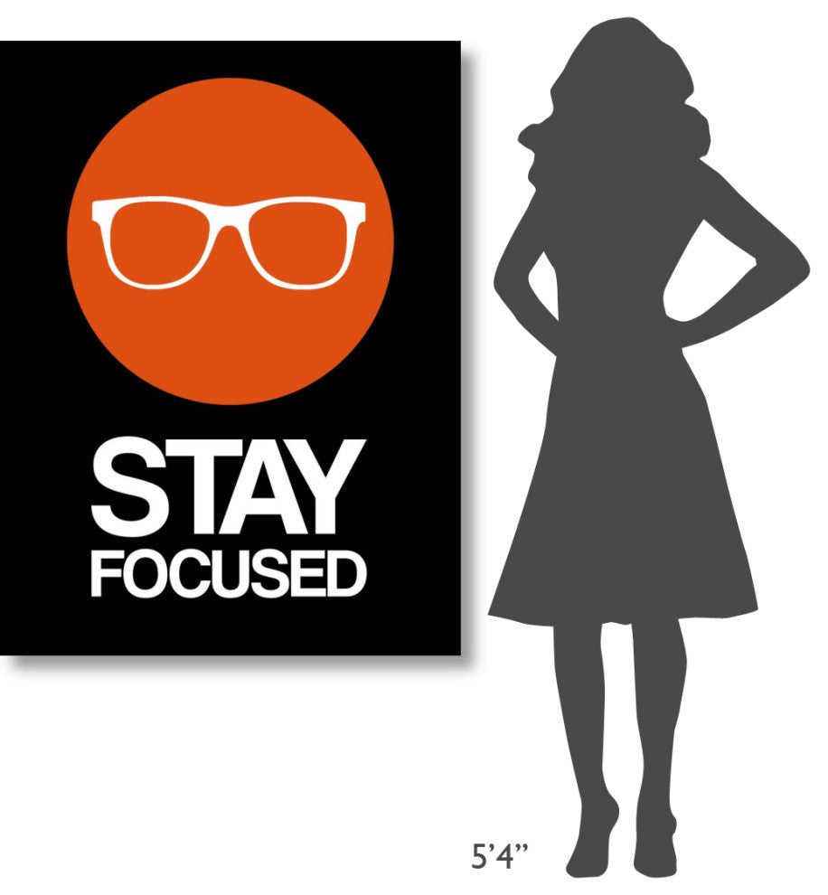 "Stay Focused Circle Poster 2" Fine Art Print