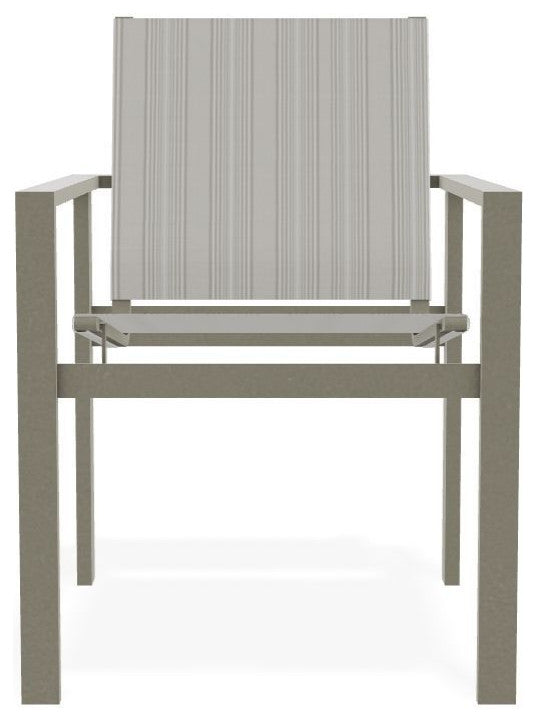 Tribeca Sling Outdoor Stackable Armchair, Harbor/Storm