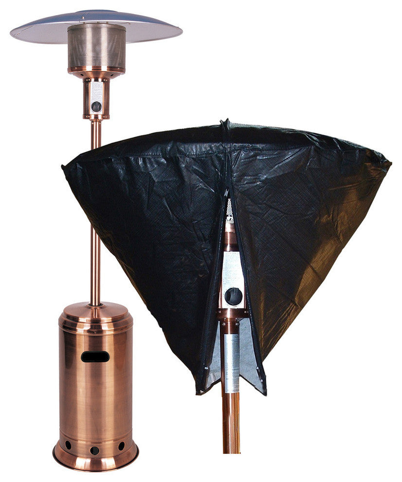 Full Length Outdoor Flame Patio Heater Vinyl Cover, Heater Head