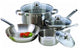 COOKPRO 503 Steel Cookware Set 7pc Encapsulated Base