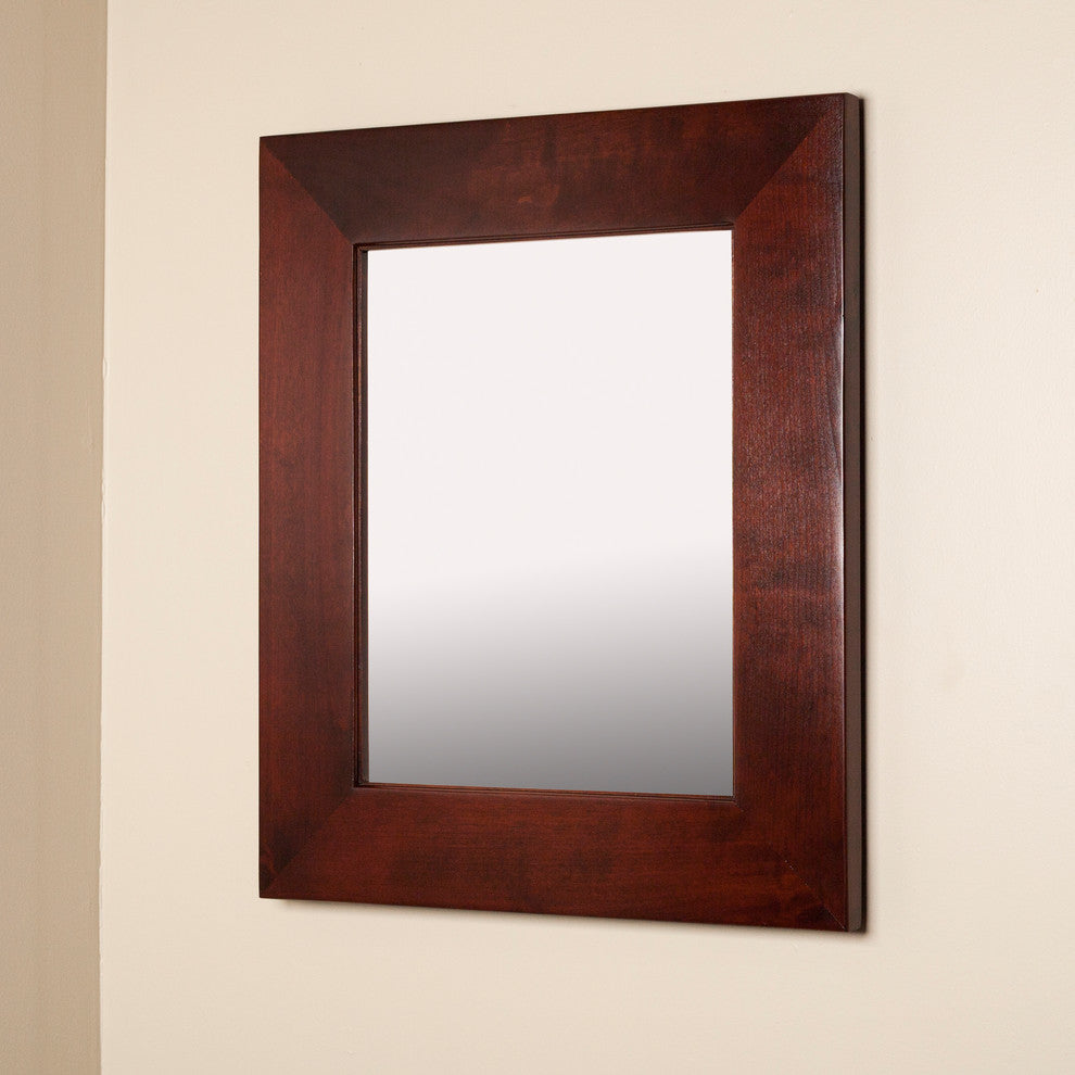 14"x18" Fox Hollow Furnishings Mirrored Medicine Cabinet, Espresso