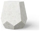Mixx, Faceted Stool, Ivory Terrazzo