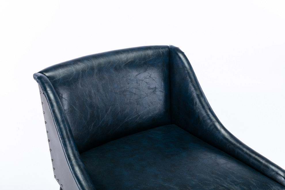 Parlor Adjustable Bar Stool, Midnight Blue