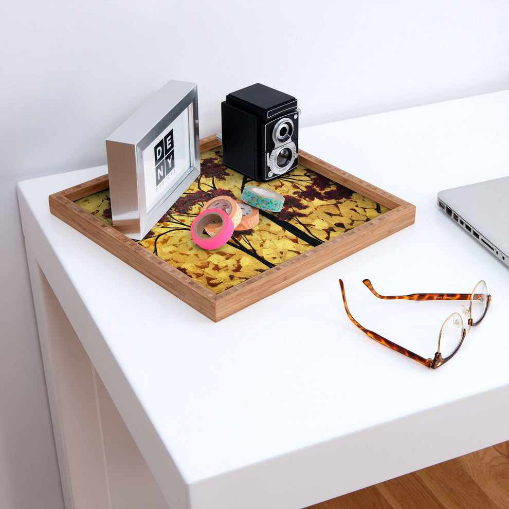 Madart Inc. Golden Fantasy Square Tray