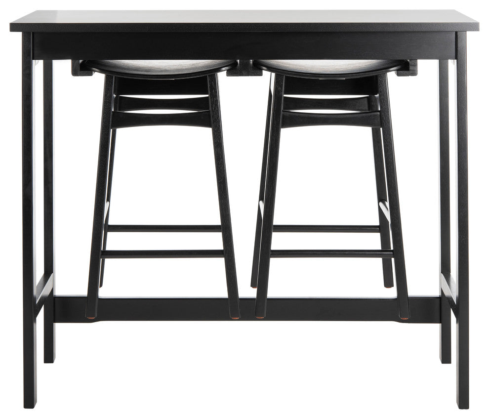 Safavieh Colbie 3 Piece Pub Set, Black