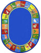 Kid Essentials Rug, Animal Phonics, 5'4"x7'8" Oval