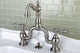 Kingston Brass Bathroom Faucet With Brass Pop-Up, Brushed Nickel