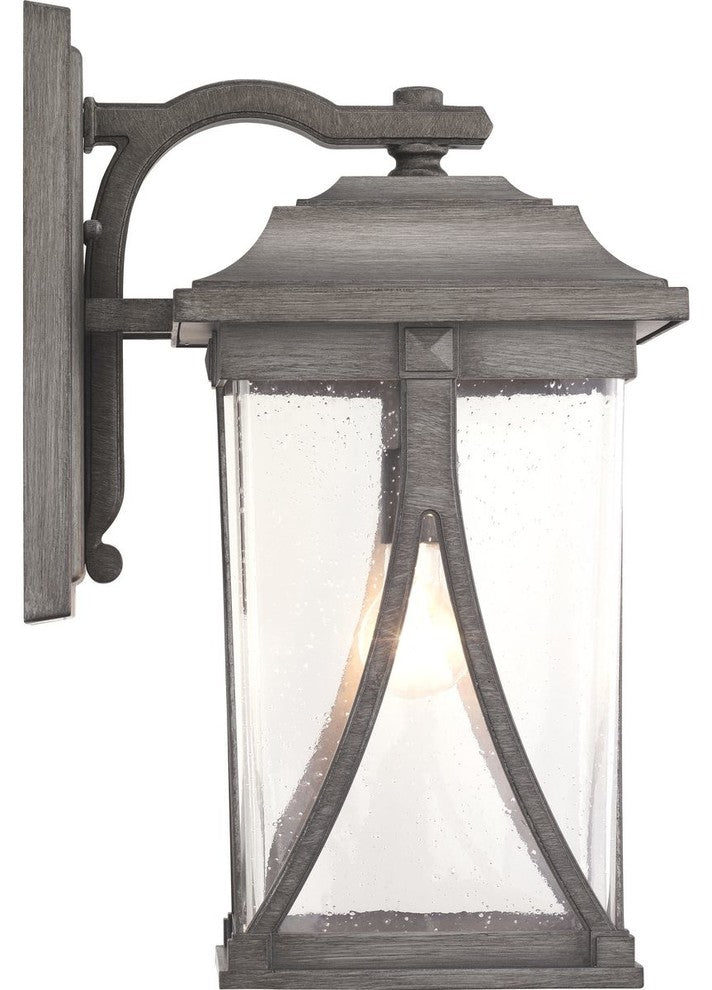 Abbott Collection 1-Light Large Wall Lantern, Antique Pewter
