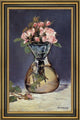 Edouard Manet Mosee Roses in a Vase Framed Premium Canvas Print, 16"x24"