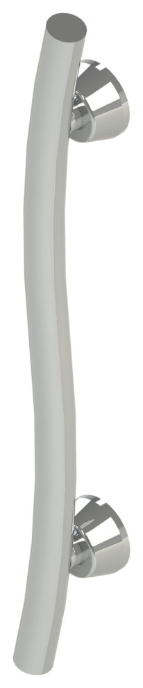 Invisia Accent Grab Bar 24 Inch Curved Support Rail Shower Bathroom, Polished Ch