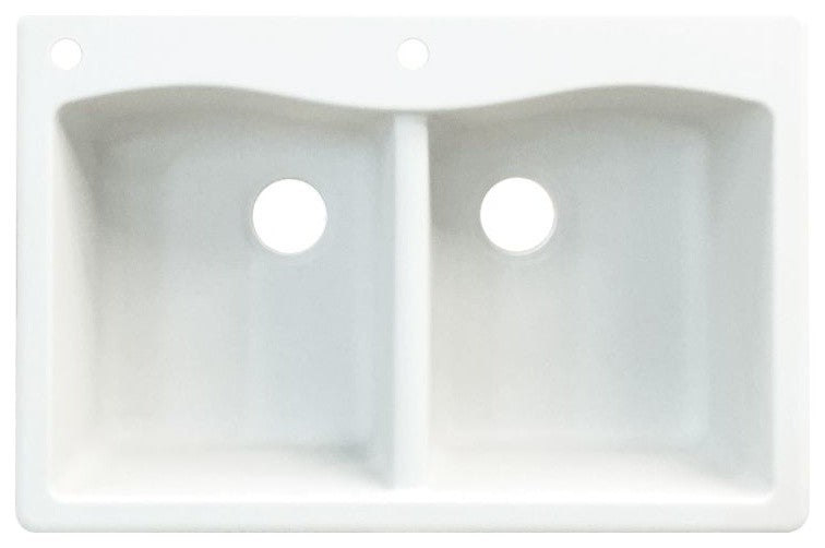 33-in x 22-in Drop-in Aversa Granite Kitchen Sink