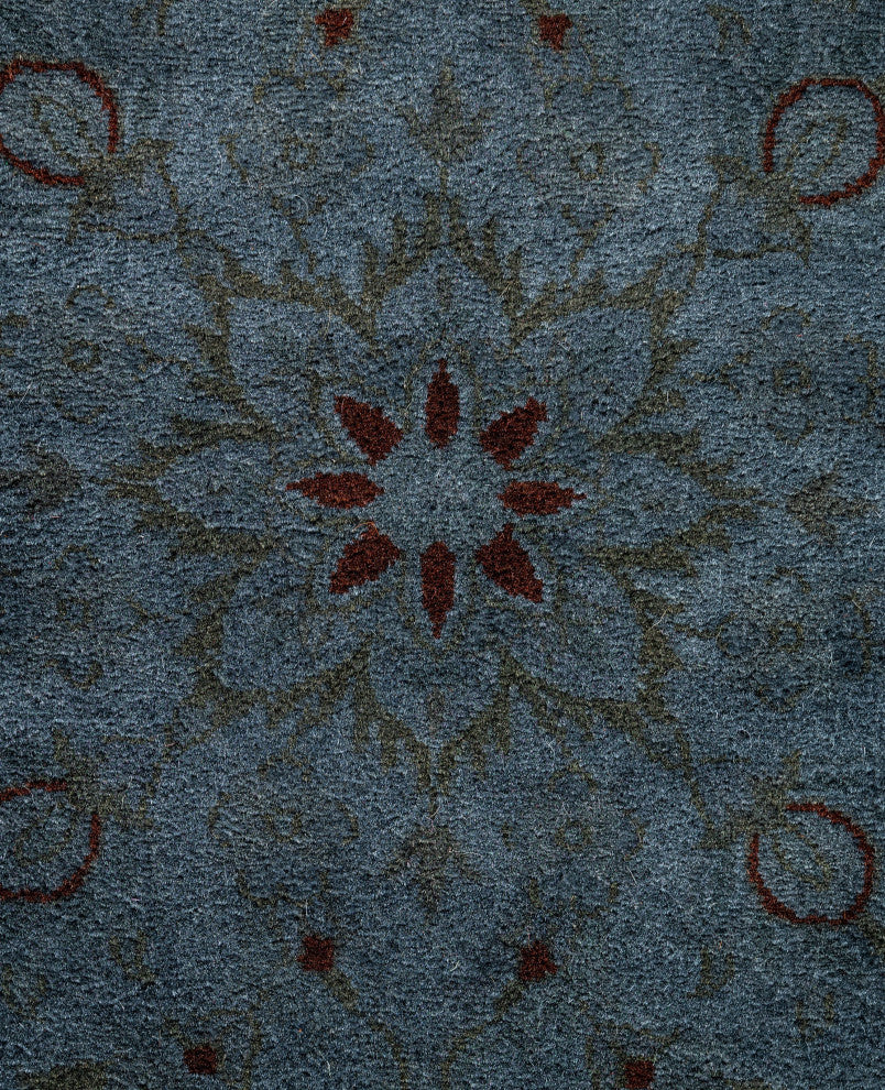 Overdyed One-of-a-Kind Hand-Knotted Area Rug Gray, 3' 2" x 5' 3"