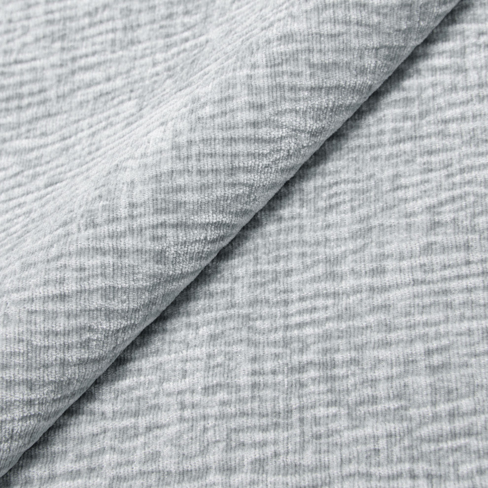 4"x 4" Fabric Swatch Sample, Ash Gray Chenille
