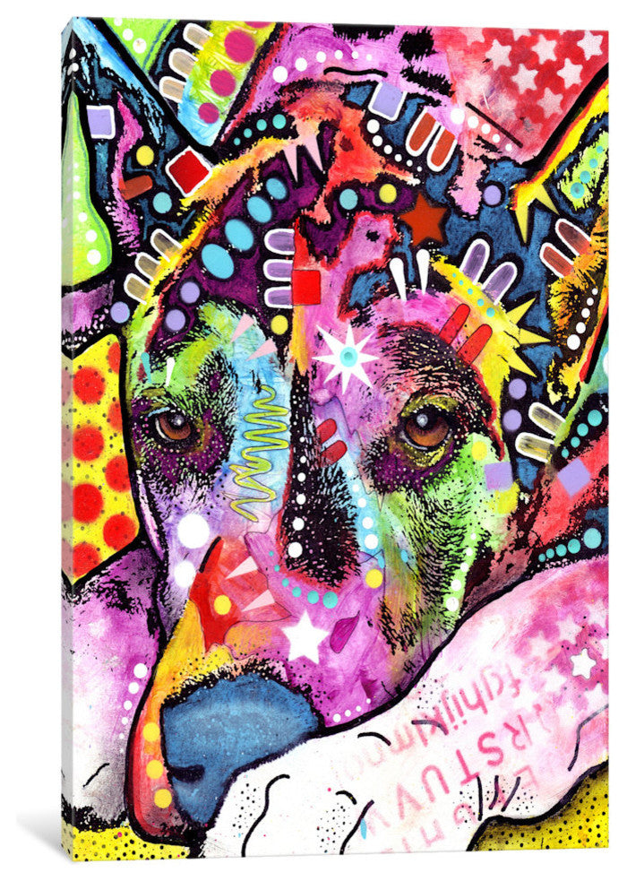 "Lying Dane" Wrapped Canvas Art Print, 40x26x1.5