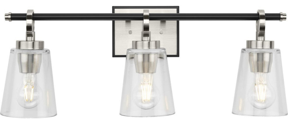 Cassell Collection Bath and Vanity Light, Brushed Nickel