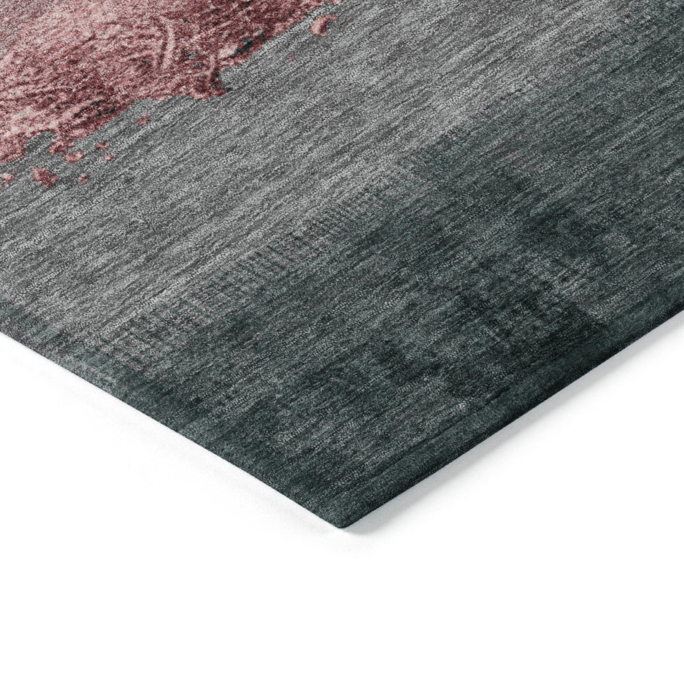 Machine Washable Indoor/Outdoor Chantille ACN1883 Blush 8' x 8' Round Rug