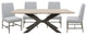 Parker House Crossings Monaco 86 In. Dining Table With 4 Upholstered Chairs