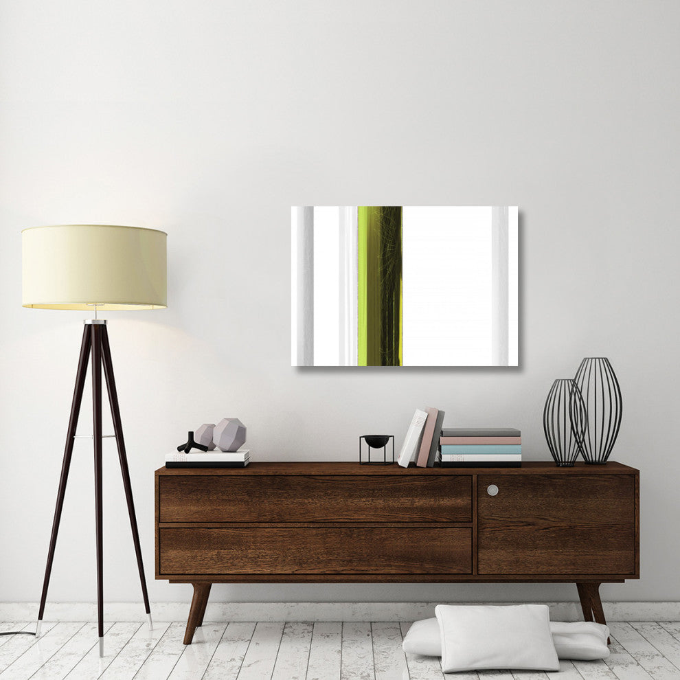 "Abstract Green On White" Fine Art Print