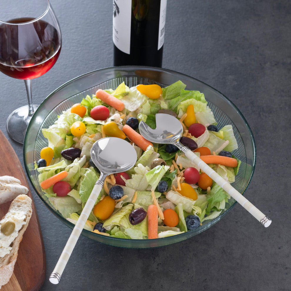 French Home Jubilee Salad Servers and Salad Bowl