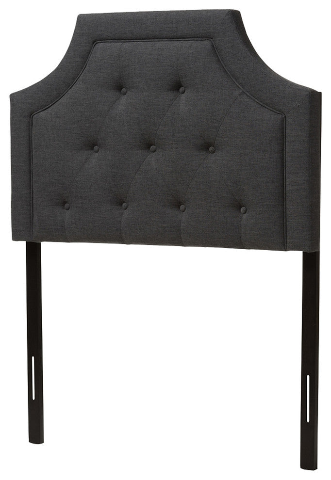 Mars Modern Dark Gray Fabric Twin Size Headboard